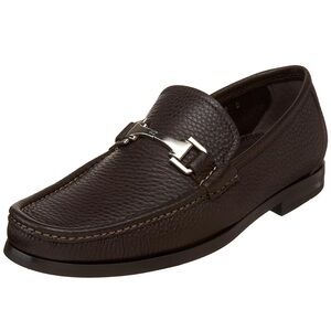 Allen Edmonds Dark Brown Firenze Horse Bit Loafers